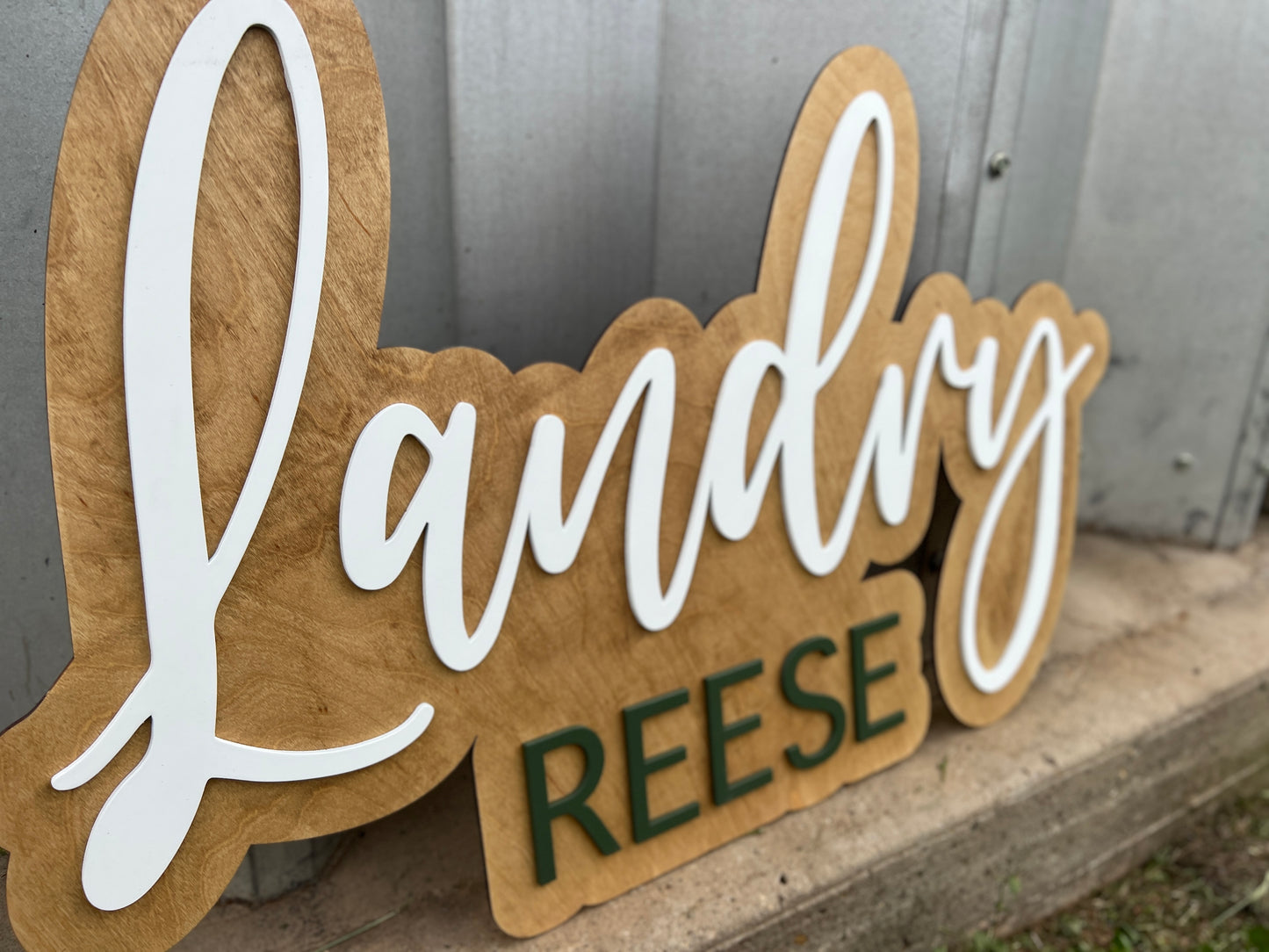 36 inch double layer wall sign
