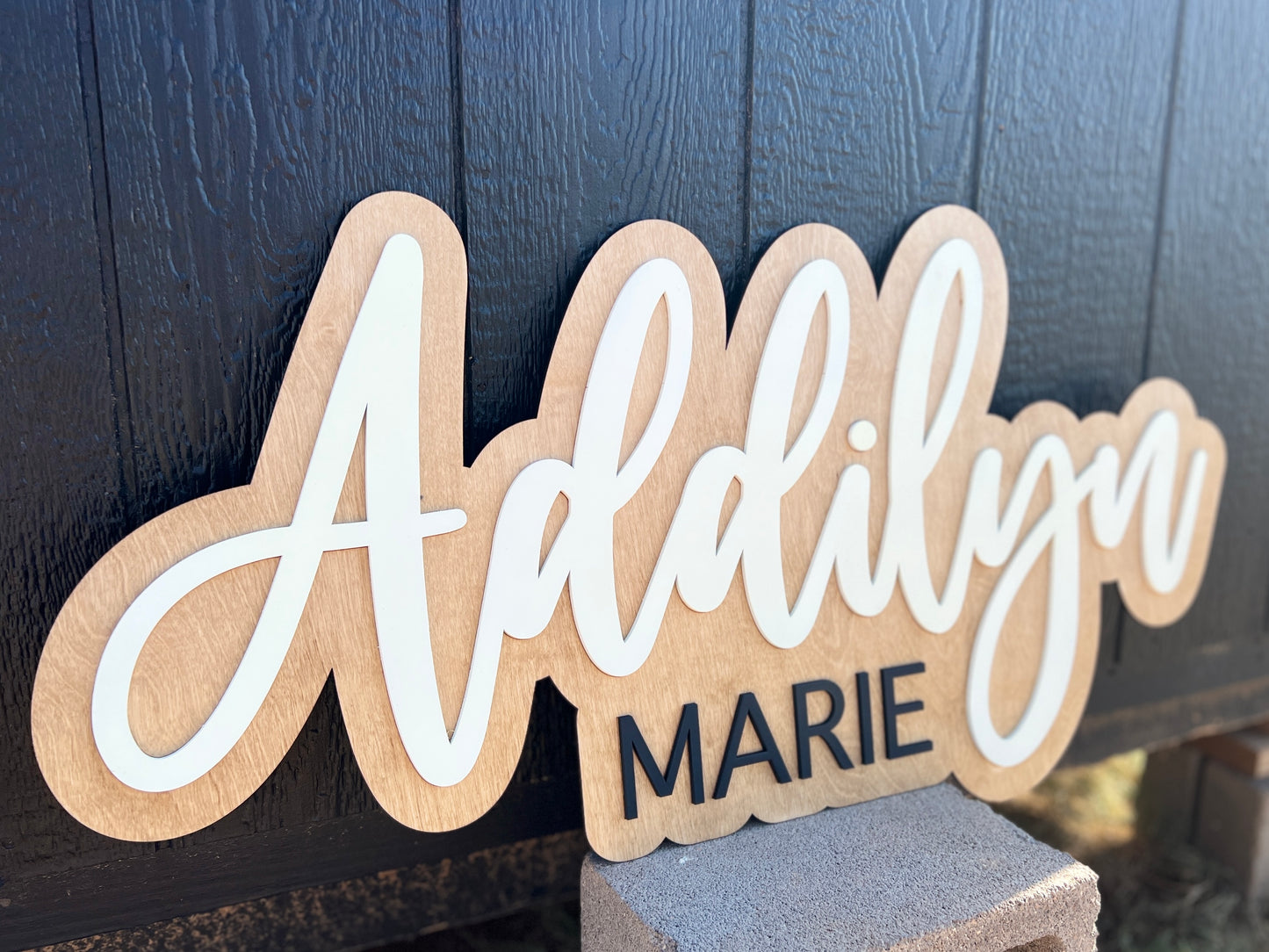 36 inch double layer wall sign