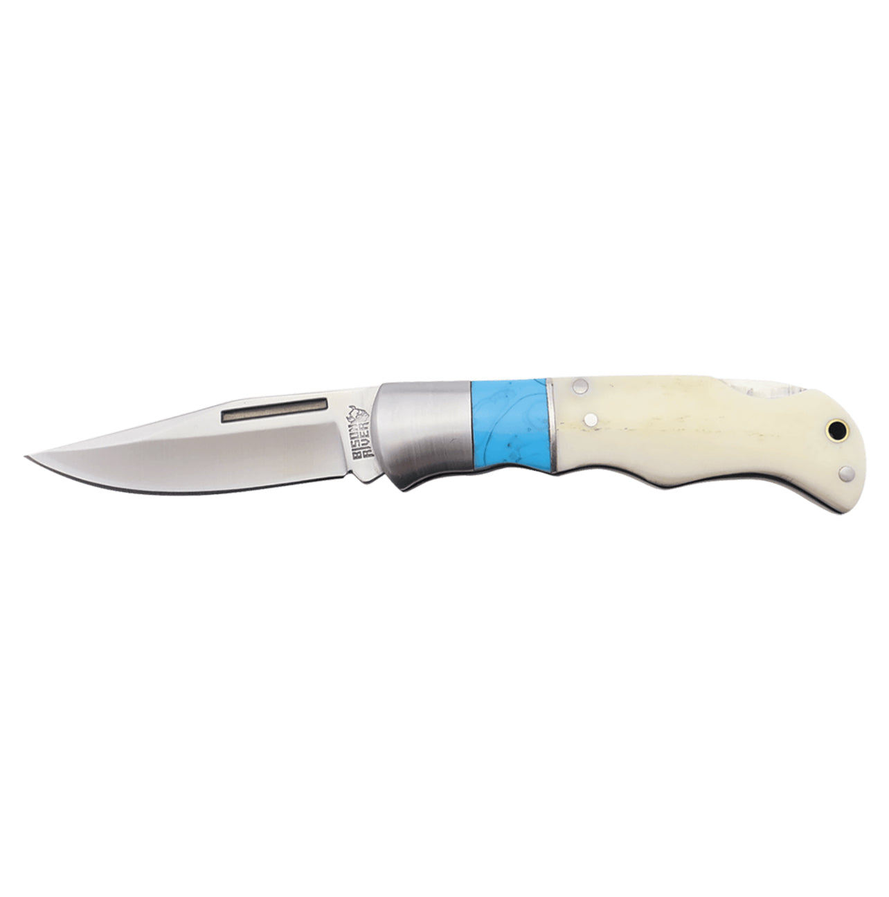 Bone and Turquoise Pocket Knife