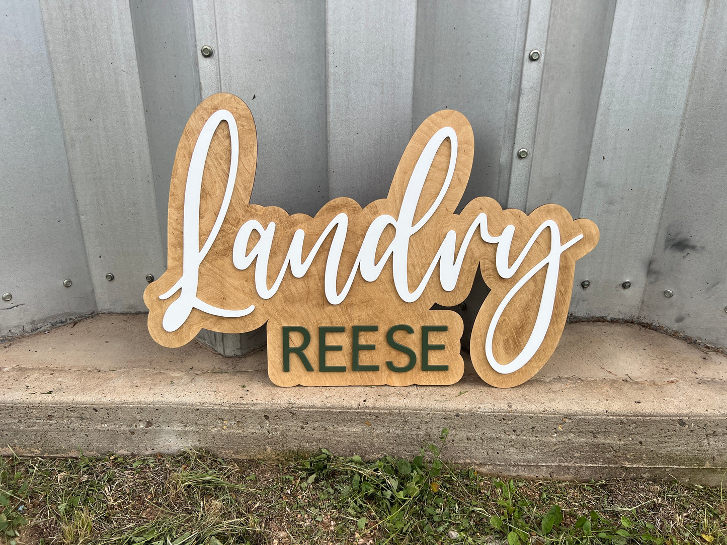 36 inch double layer wall sign