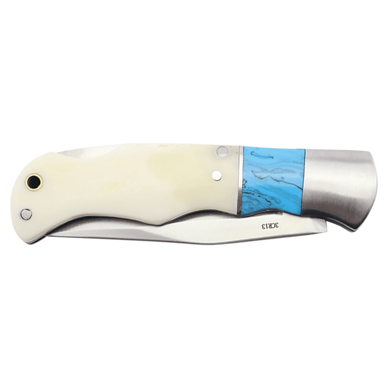 Bone and Turquoise Pocket Knife