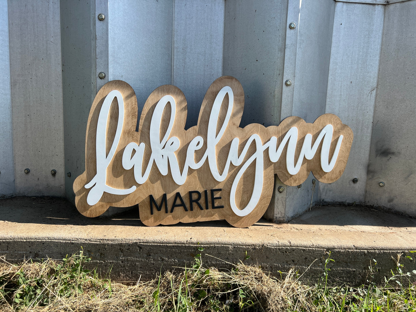 36 inch double layer wall sign