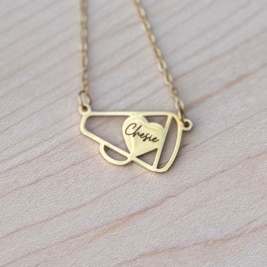 Personalized Megaphone Necklace