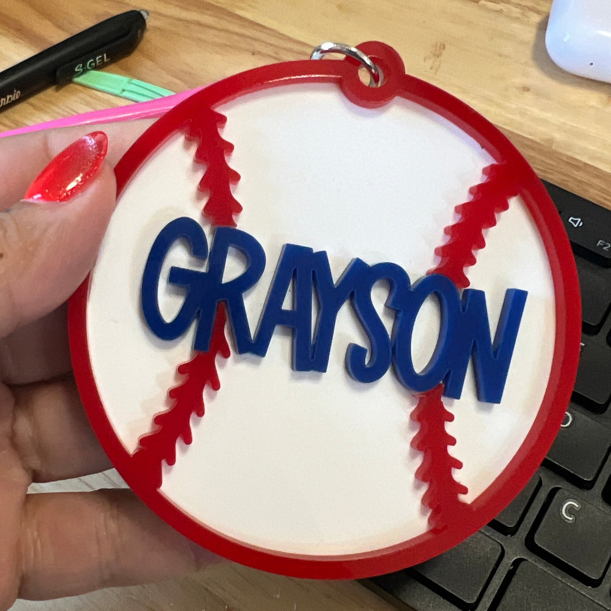 Baseball Bag Tag