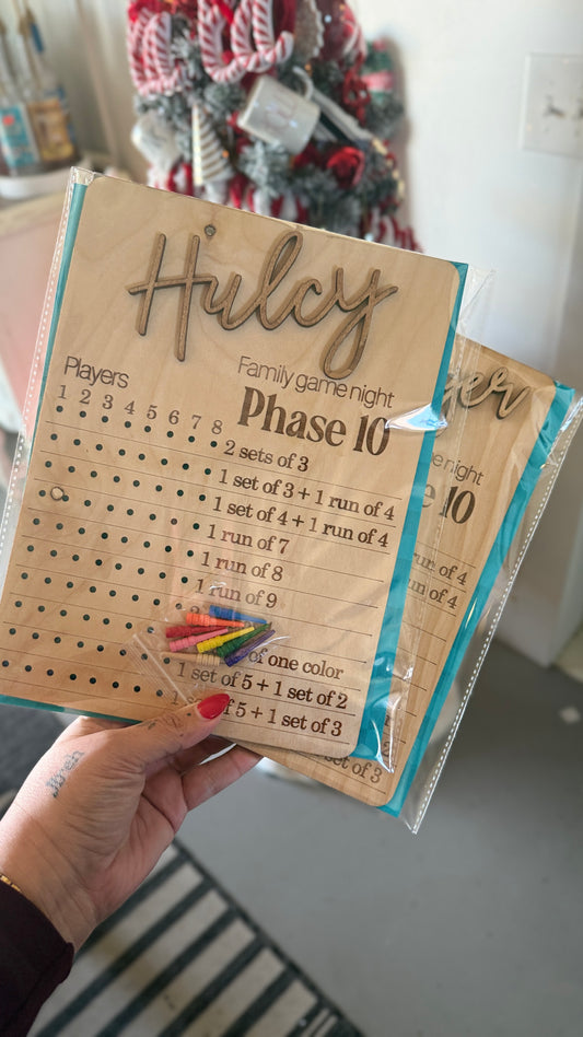 Phase 10 Game Tracker