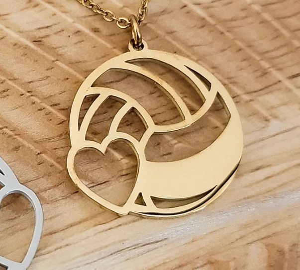 Personalized Volleyball Name Necklace