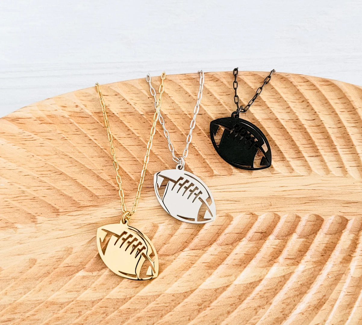 Personalized Football Name Necklace