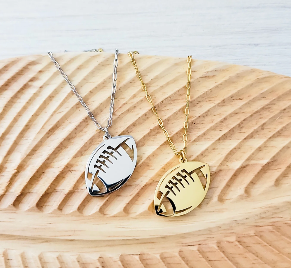 Personalized Football Name Necklace
