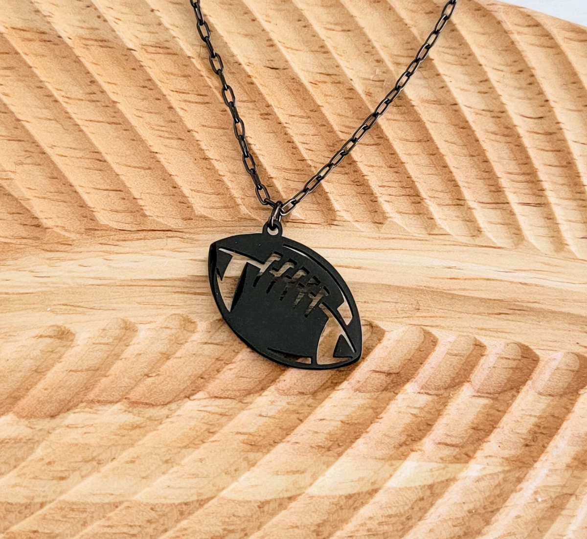 Personalized Football Name Necklace