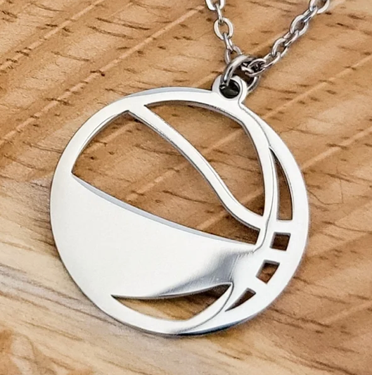 Personalized Basketball Name Necklace