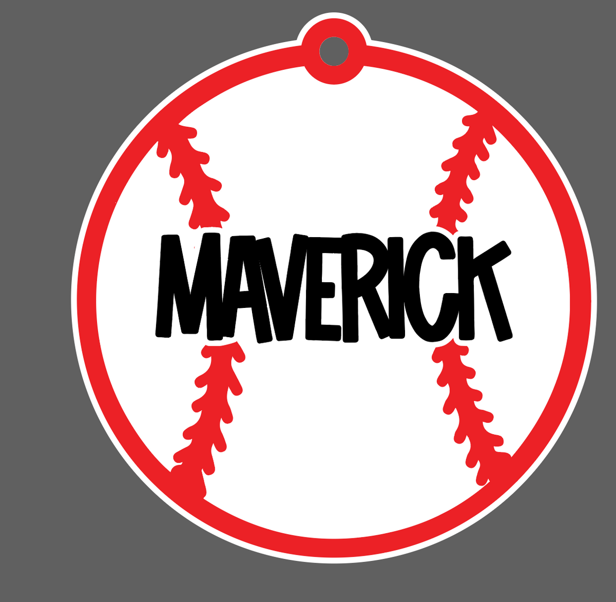 Baseball Bag Tag