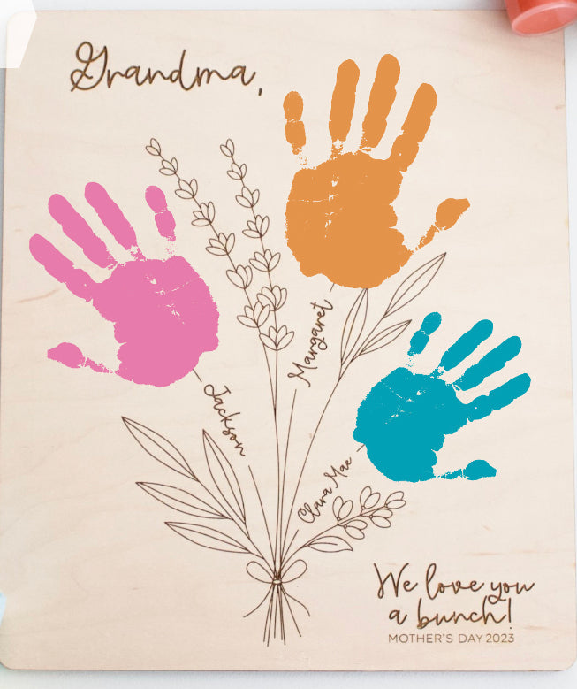 Handprint or Fingerprint Mother’s Day Bouquet
